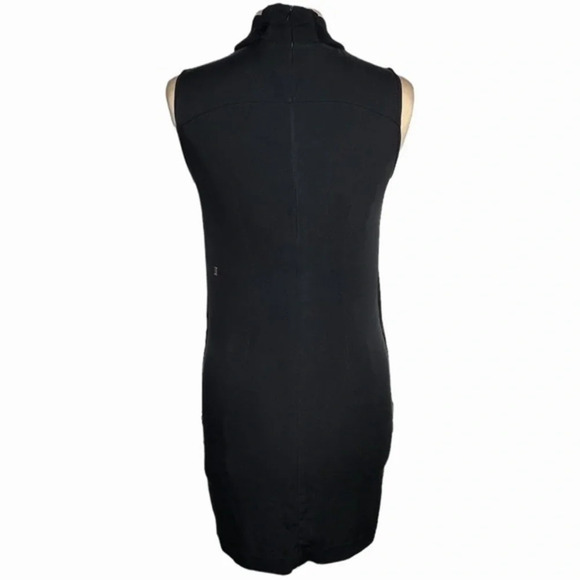 Kit and Ace women's size 0 black sleeveless mock neck silk blend Ryder dress - Picture 7 of 12